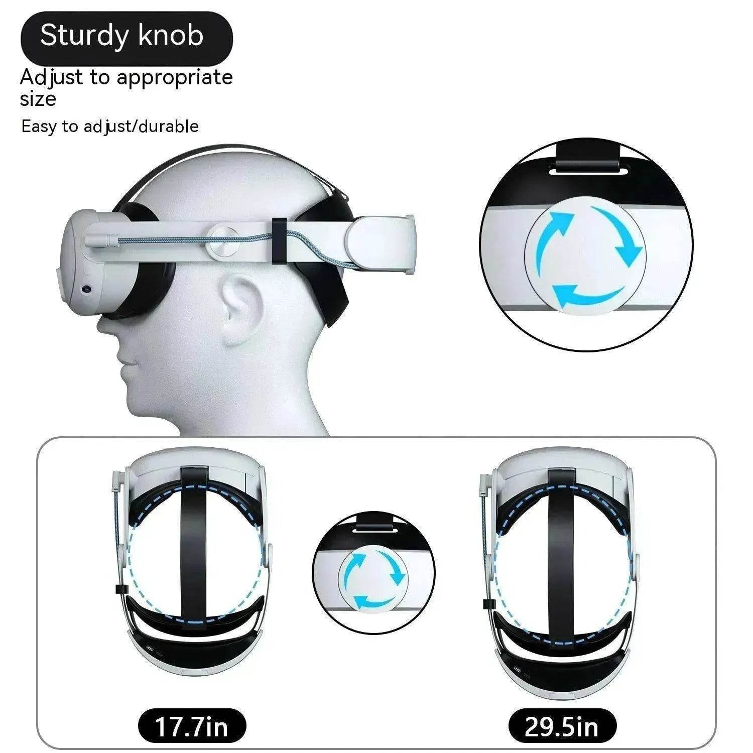 Oculus Quest3 Head Wear 18W Fast Charge VR Glasses Meta Headband Accessories 