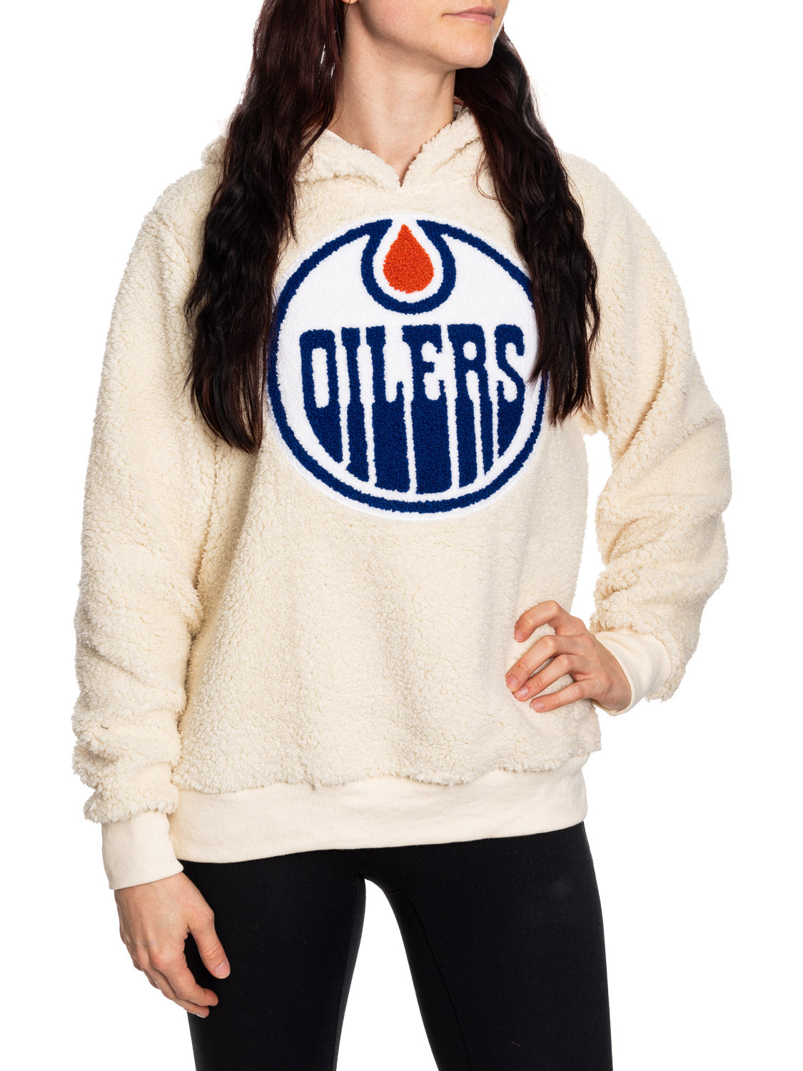 NHL Edmonton Oilers Ladies Sherpa Hoodie 