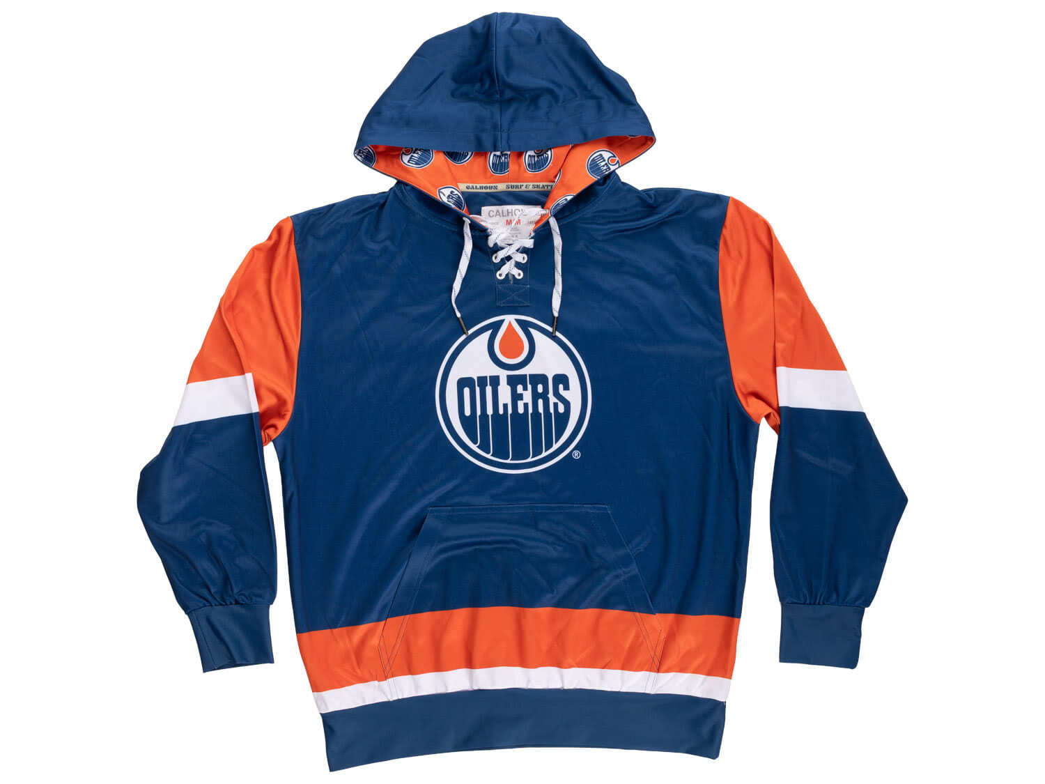 Edmonton Oilers Hockey Lace Hoodie 