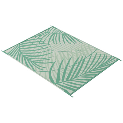 Outsunny Reversible Outdoor Rug with Carry Bag, 9' x 12' Waterproof Rug, Portable RV Camping Carpet for Backyard 
