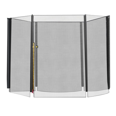 Soozier 8FT Trampoline with Enclosure Net Safety Outdoor Bounce Jump 6 Poles Black 