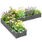 L-Shaped Raised Garden Bed, 82