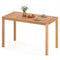 Outdoor Acacia Wood Dining Table with Slatted Tabletop for 4-6