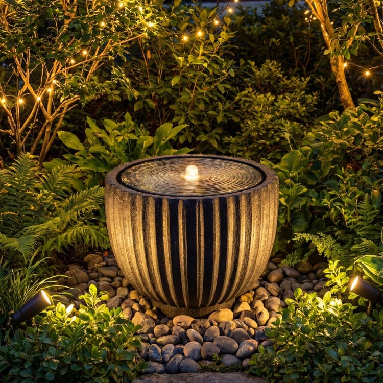 Outdoor Round Sphere Water Fountain with Pump for Garden