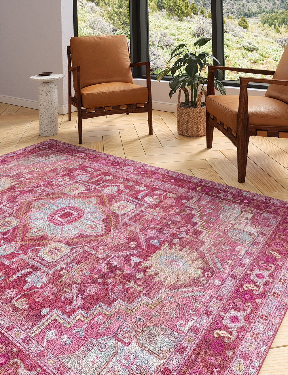 Ozana Pink Teal Rug 