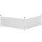 Canopy Sidewalls for 10' x 10' or 10' x 20' Pop up Canopy, 2 PCS Canopy Half Walls Only, White