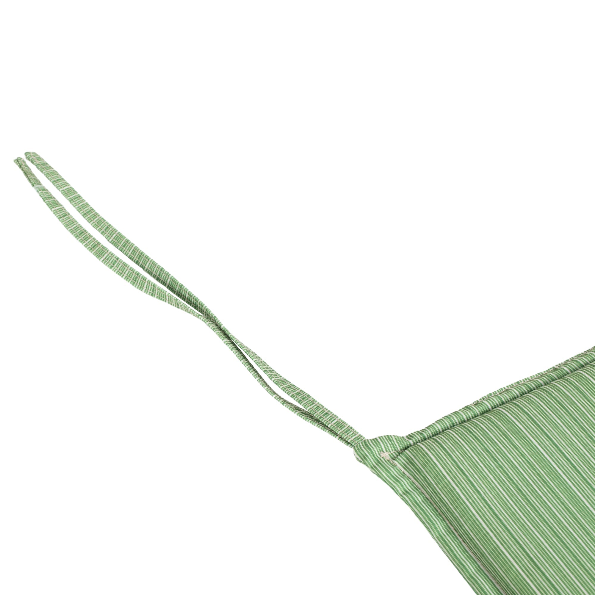 Outsunny 2-Piece Outdoor Patio Chair Cushions Set Replacement with Ties Button Tufted Green 