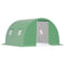 Walk-In Tunnel Greenhouse, Plant Hot House with 4 Windows and Zipper Door, 10' x 10' x 7' , Green