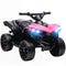 Qaba 6V Kids ATV, 4 Wheeler Electric Ride on Car with Music and LED Headlights, for Ages 37-72 Months Boys and Girls, Pink
