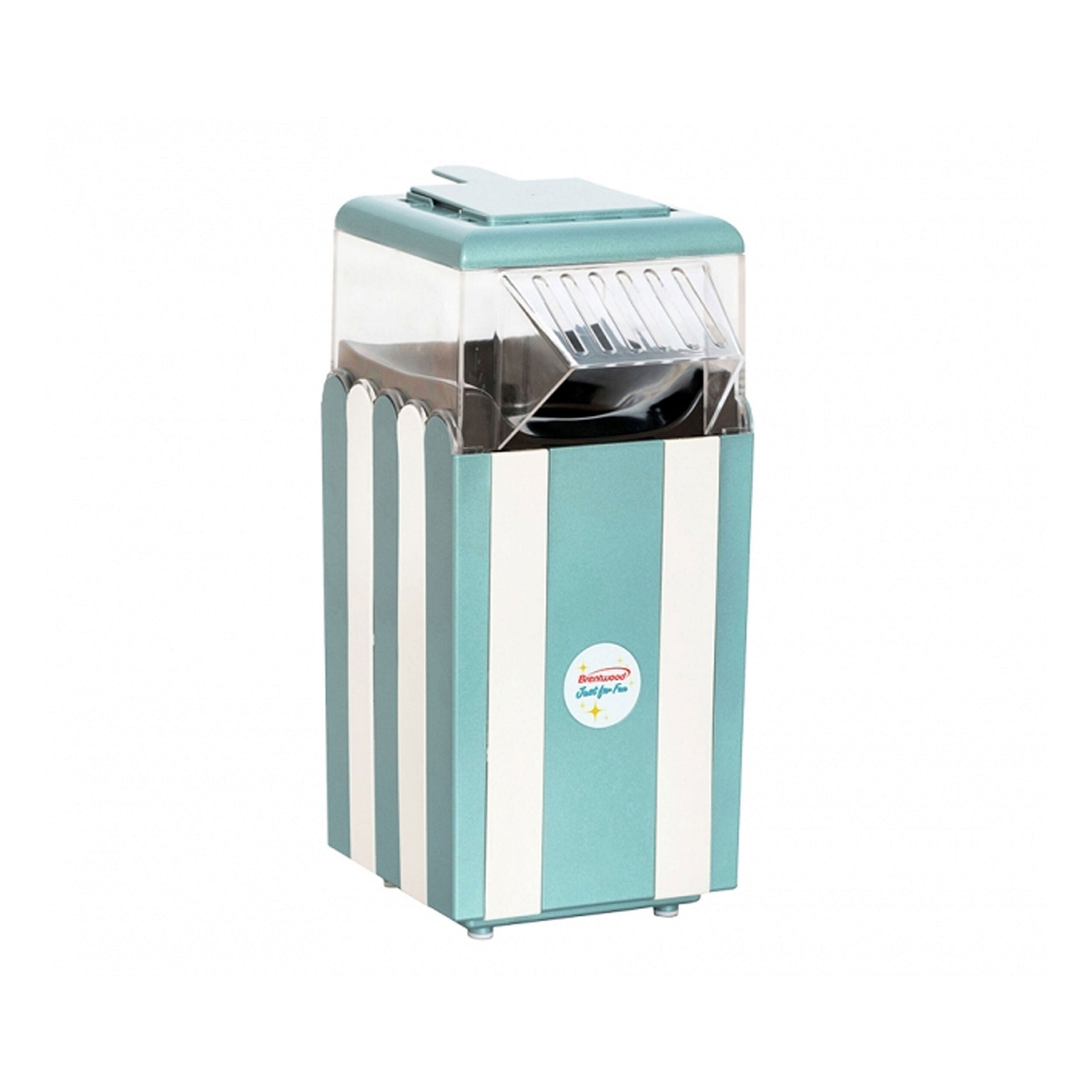 Brentwood Classic Striped 8 Cup Hot Air Popcorn Maker in Blue - Free Shipping 