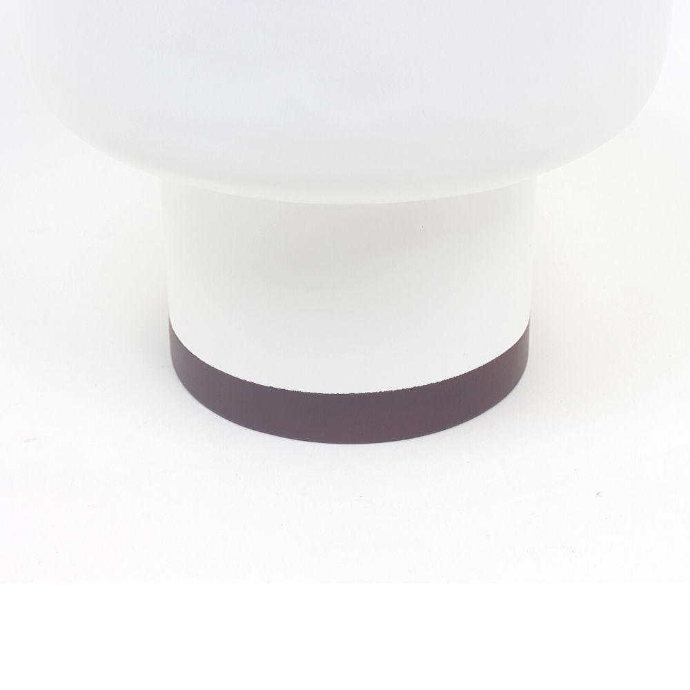 Perla - White Bamboo Mid-Century Mushroom Planter 