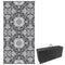 Outsunny Reversible Outdoor Mat 9x18 ft Waterproof Portable Rug with Carry Bag for RV Camping Deck Grey