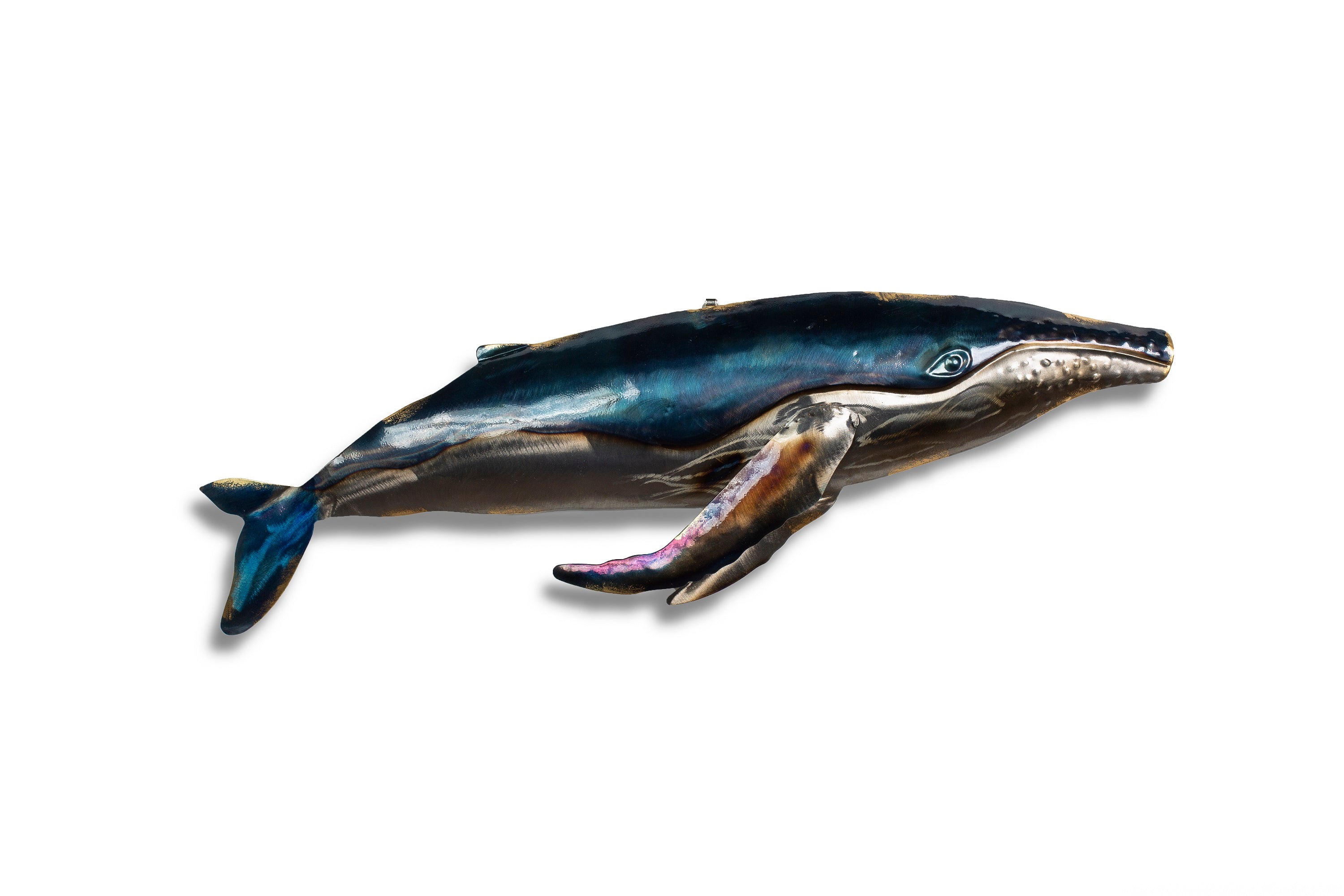 Whale Metal wall art 26"x8"
