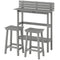 Outsunny 3 Piece Patio Bar Set with 43