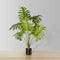 Philo 39’’ Artificial Philodendron Potted Plant – Realistic Faux Tropical Greenery with Natural Bark Trunk for Home or Office