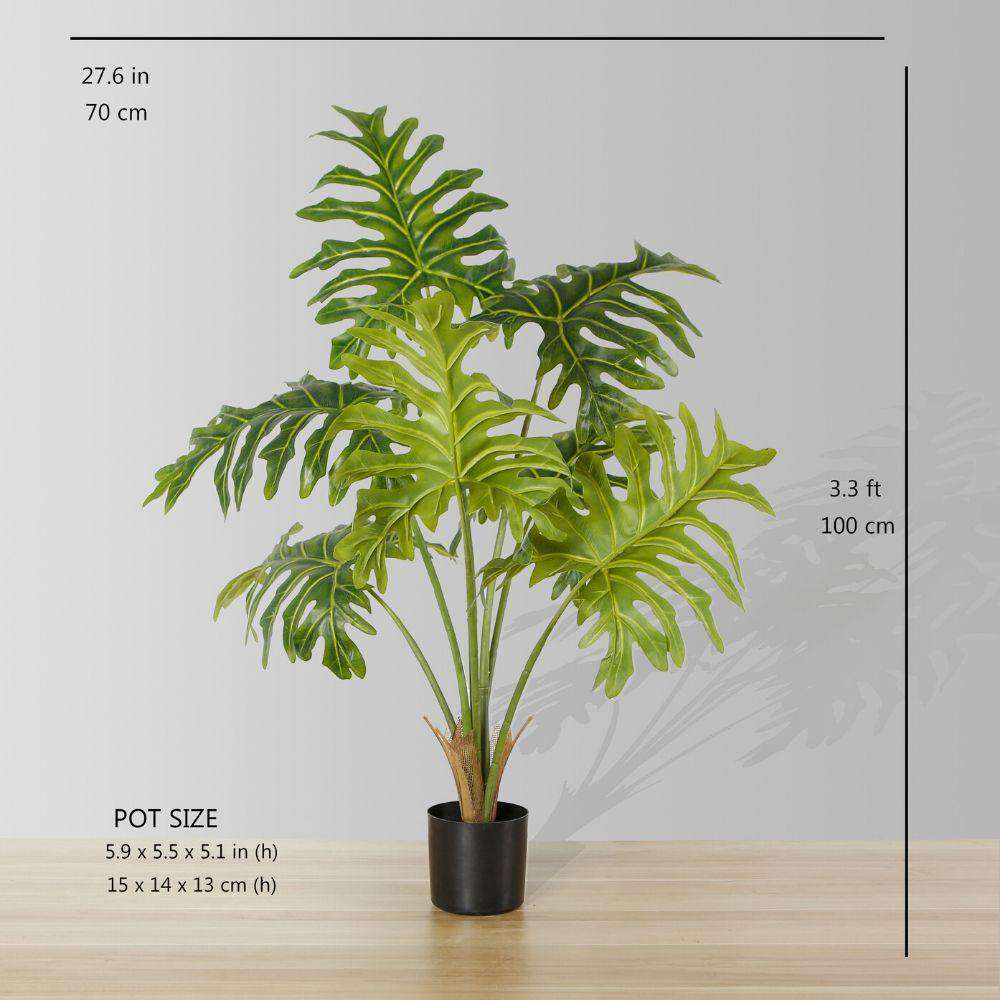 Philo Artificial Philodendron Potted Plant 39'' 