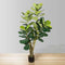 Pico 5.5’ Artificial Fiddle Leaf Potted Plant – Realistic Faux Fiddle Leaf Fig Tree for Home & Office Décor