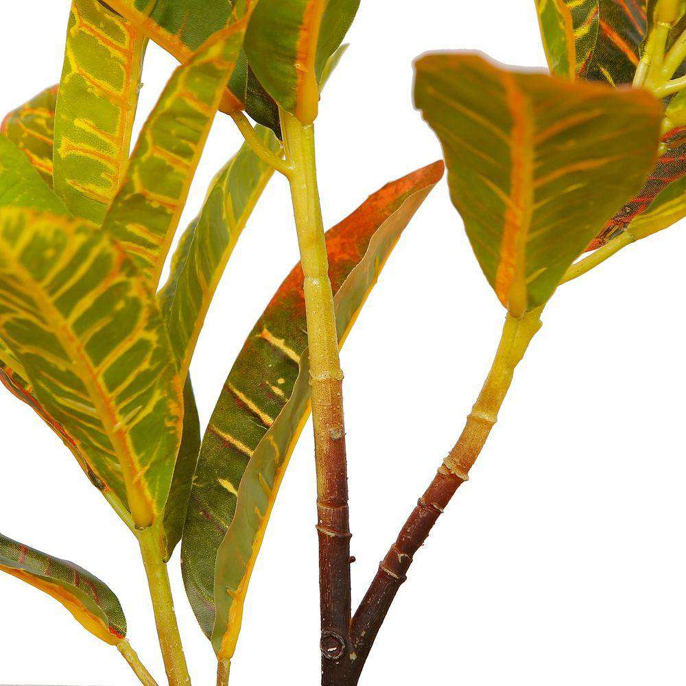 Pinto Artificial Crotons Potted Plant 22" 