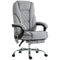 Massage Office Chair, Reclining Computer Chair with Adjustable Height and Footrest, Grey
