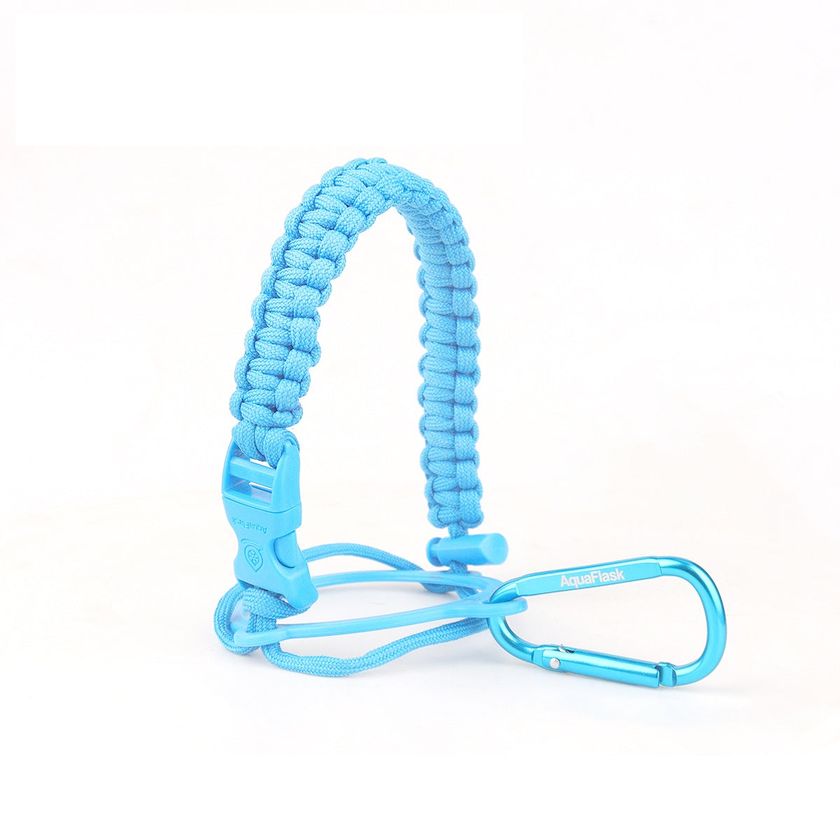 AquaFlask 14–64 oz Paracord Handle with Carabiner Clip – Durable Carry Strap for Water Bottles 