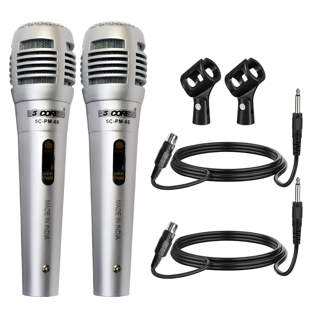 5Core Handheld XLR Dynamic Microphone – Karaoke, Singing, and Studio Microphone (Microfono)