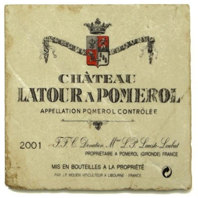 LATOUR A POMEROL Set/4 Coaster, Pattern C 