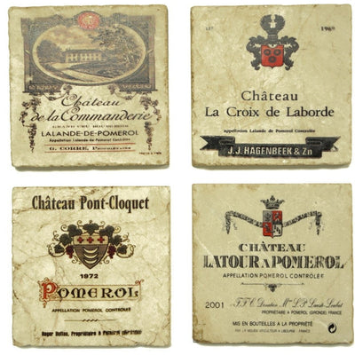 Pomerol Series Set/4 Coasters 