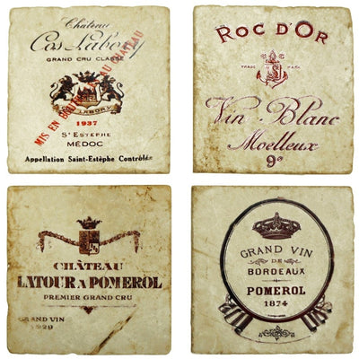 Grand Vins Series Set/4 Coasters 