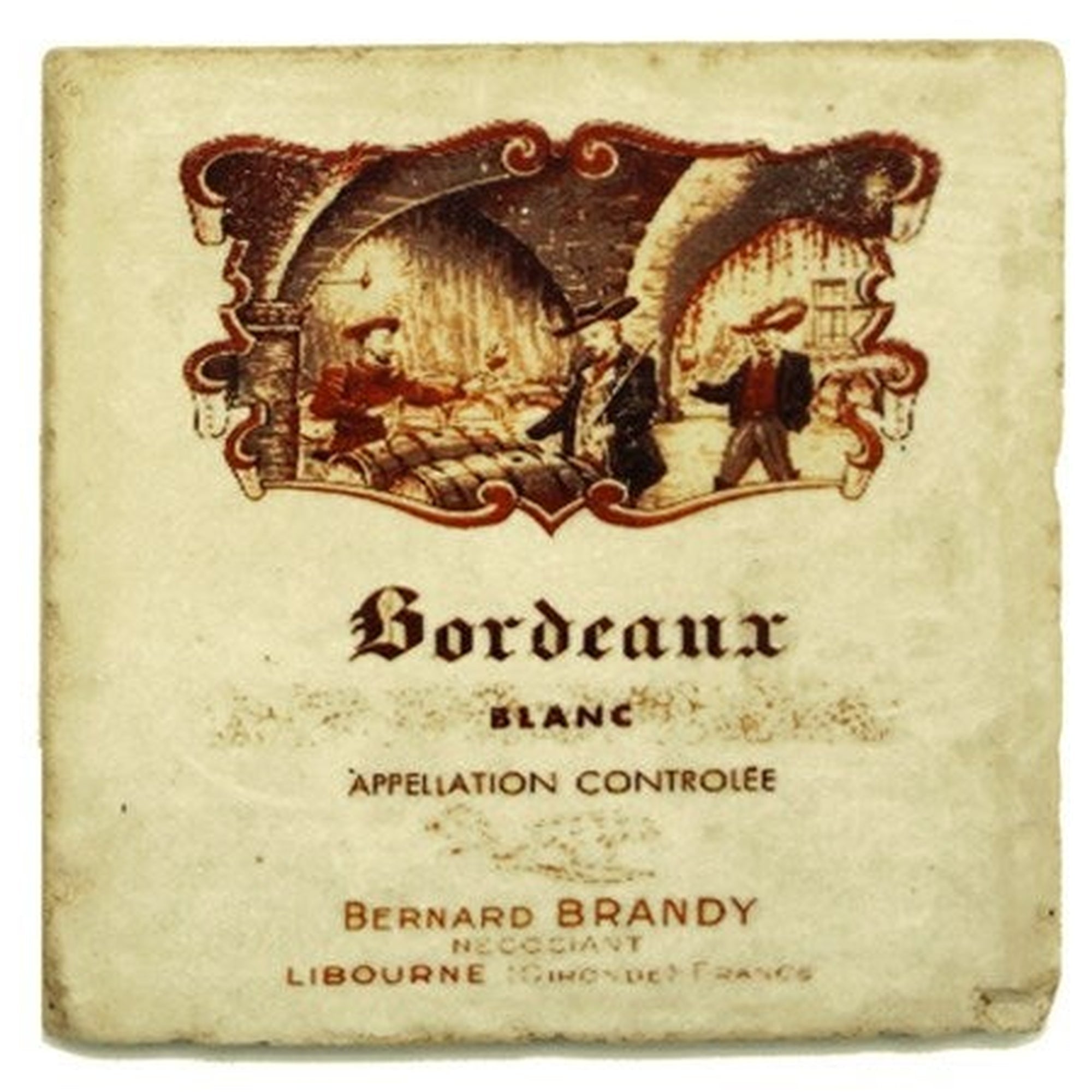 BORDEAU BLANC Set/4 Coasters 