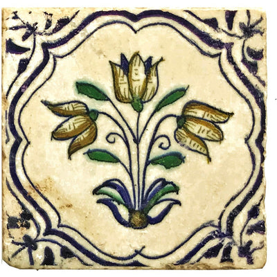 Dutch Single Tulip Coaster S/4 