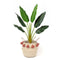 Porta Seagrass Basket with Orange Pompoms – Handwoven Natural Storage & Planter Basket