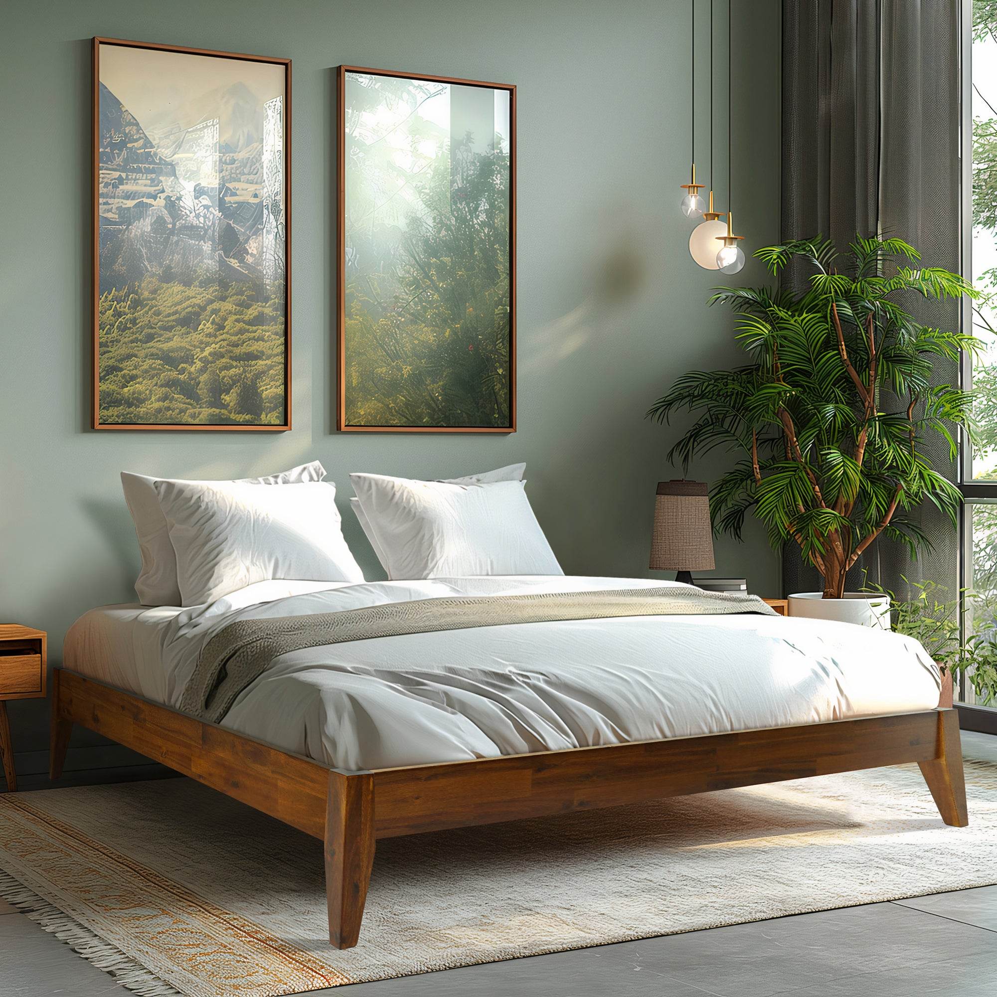 Mervyn Solid Wood Platform Bed 
