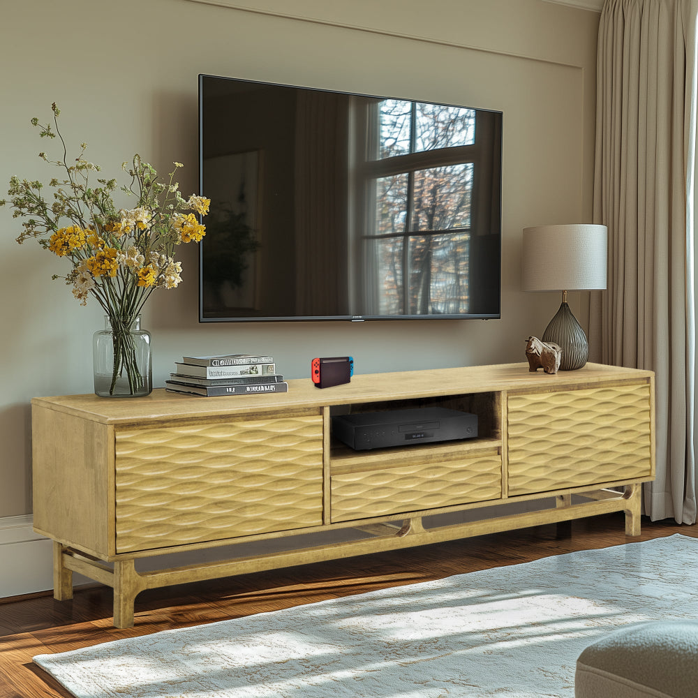 Elara TV Stand with Storage and Cable Management for TVs up to 80" 