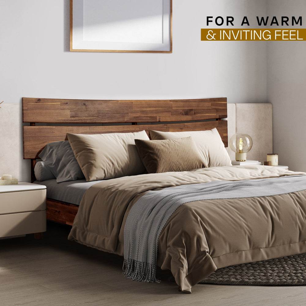 Aurora Deluxe Wood Platform Bed Frame 