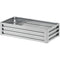 Outsunny Galvanized Raised Garden Bed, Outdoor Planter Box for Vegetables, Flowers, Herbs, 4' x 2' x 1', Silver