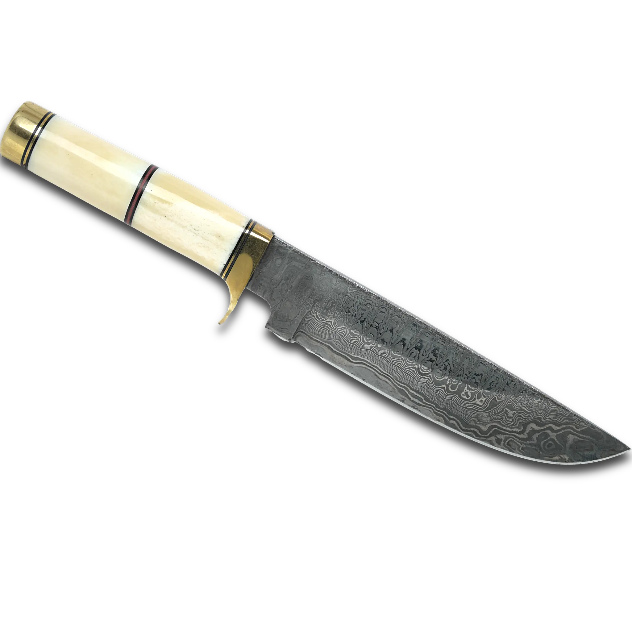 Haruto Bowie Knife - Camel Bone Handle 7.5 inch with Original leather Sheath 