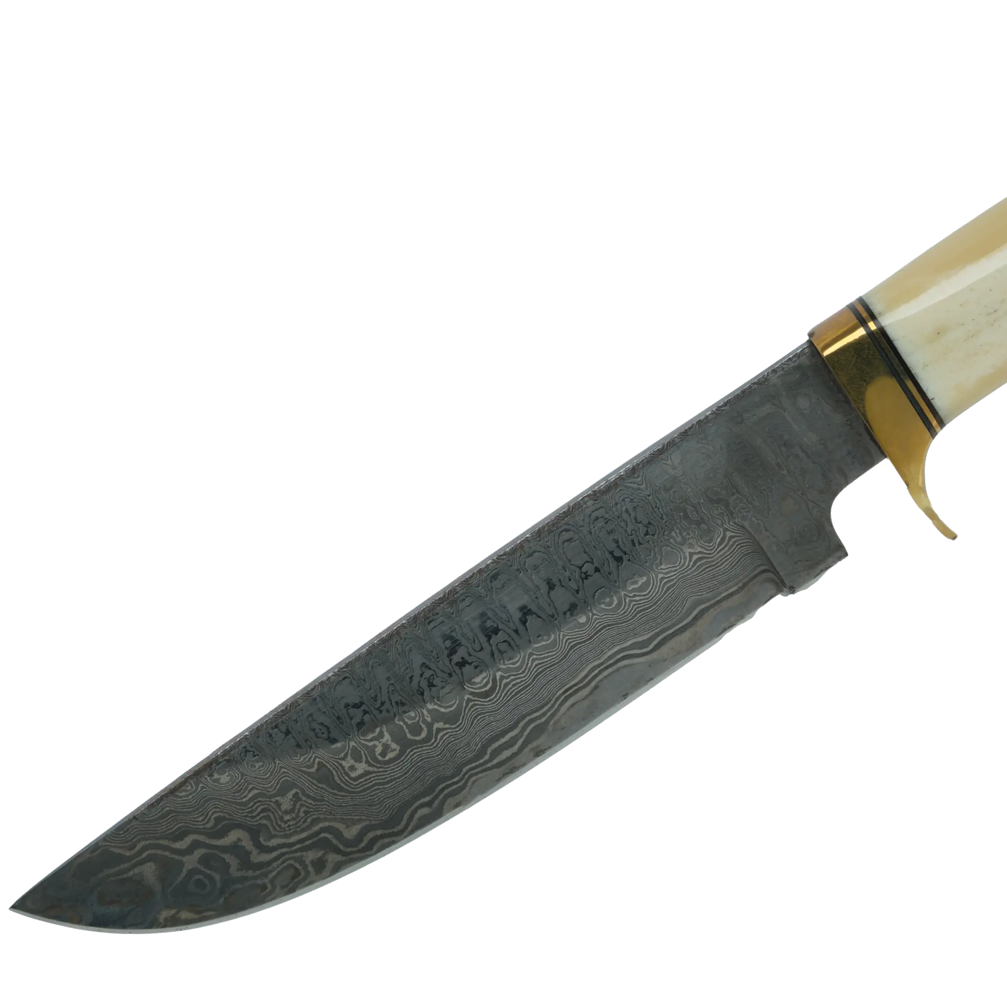 Haruto Bowie Knife - Camel Bone Handle 7.5 inch with Original leather Sheath 