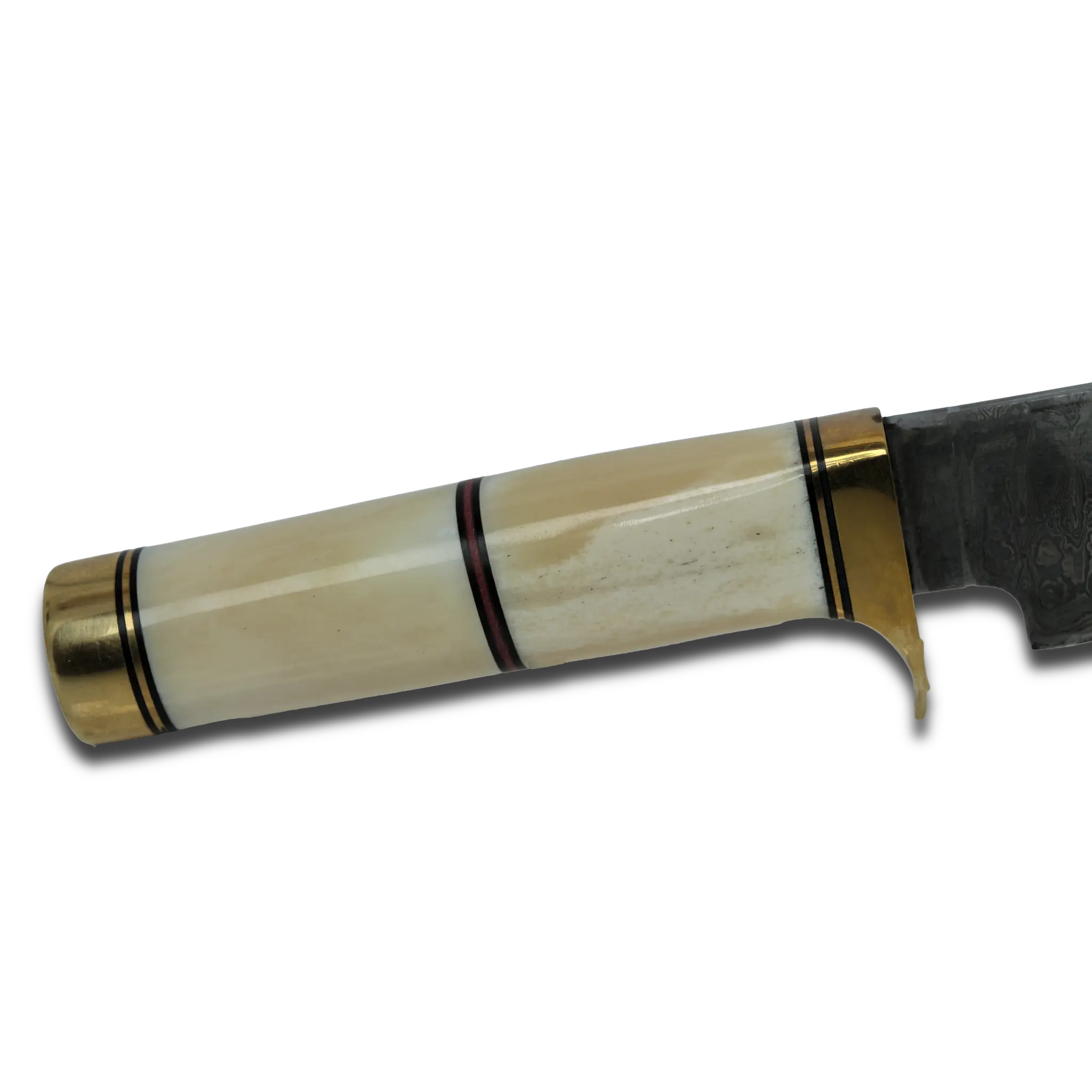 Haruto Bowie Knife - Camel Bone Handle 7.5 inch with Original leather Sheath 