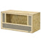 Wooden Reptile Terrarium with Sliding Door for Chameleon, Lizard, Snake, Frog, Turtle, 31.5