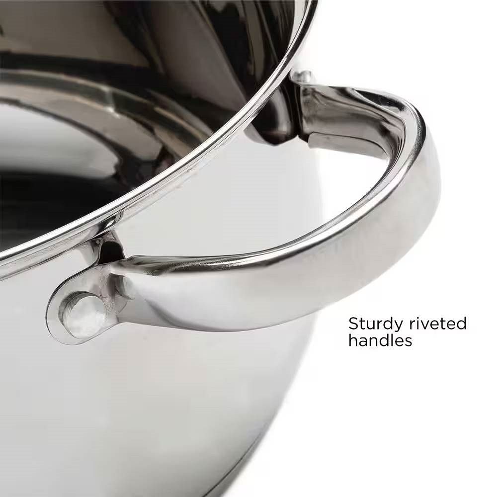 5-Quart Stainless Steel Dutch Oven with Glass Lid - Free Shipping