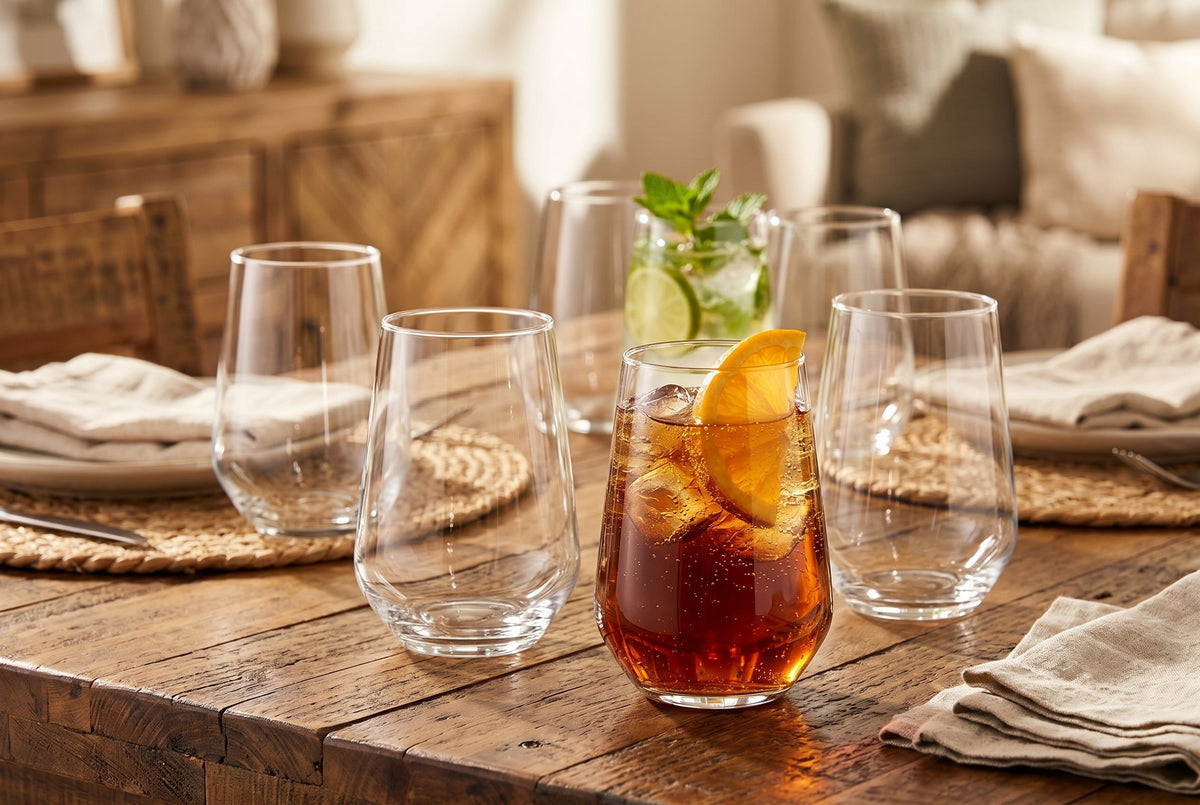 Whiskey Glasses, Set of 6, 345 ml (11.7 oz) Old Fashioned Rocks Glasses – Allegra