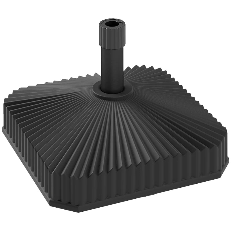 Patio Umbrella Base Umbrella Stand, Heavy Duty Outdoor Umbrella Stand Base 17.7" L x 17.7" W x 11.8" H Black