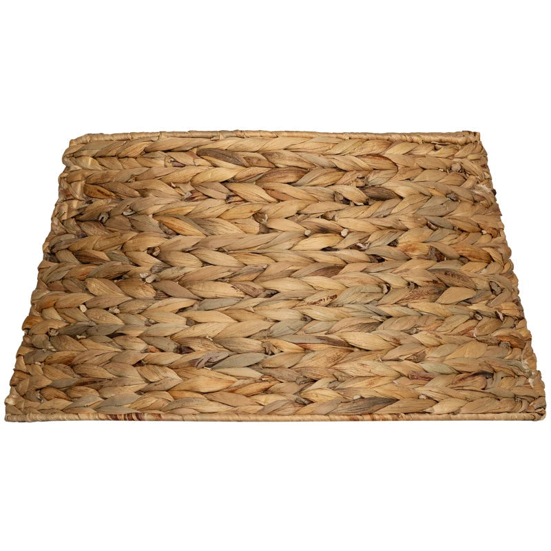HOMCOM 24" Hyacinth Christmas Tree Base Cover – Hand-Woven Natural Tree Collar for Holiday Home Decor 