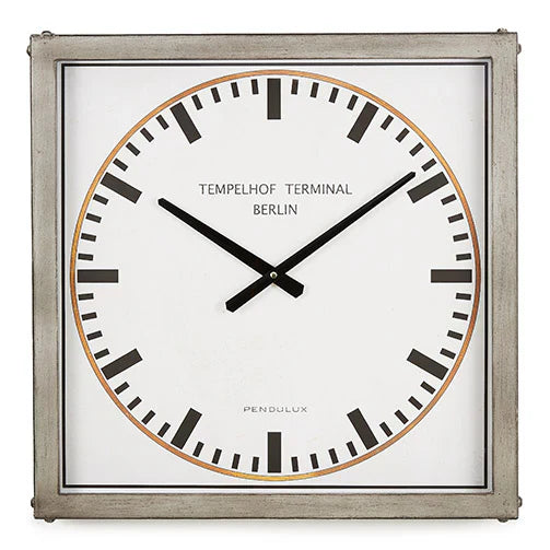 Pendulux Tempelhof Terminal Clock Grey 