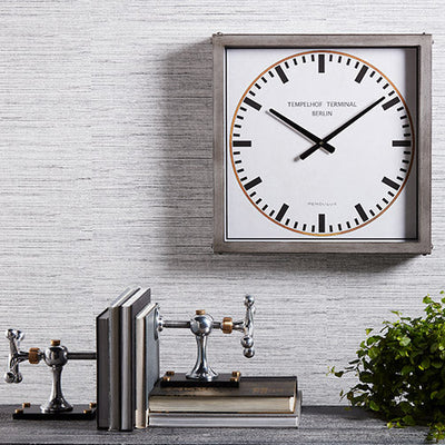 Pendulux Tempelhof Terminal Clock Grey 