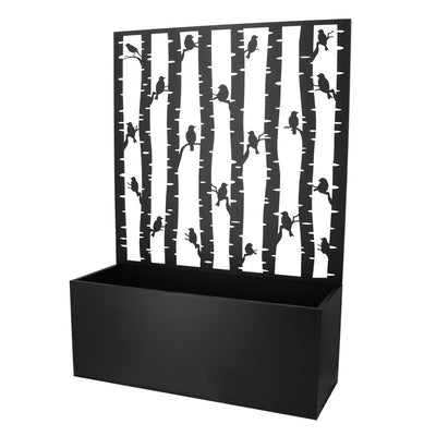 Planter With Trellis Provided Birds Design 