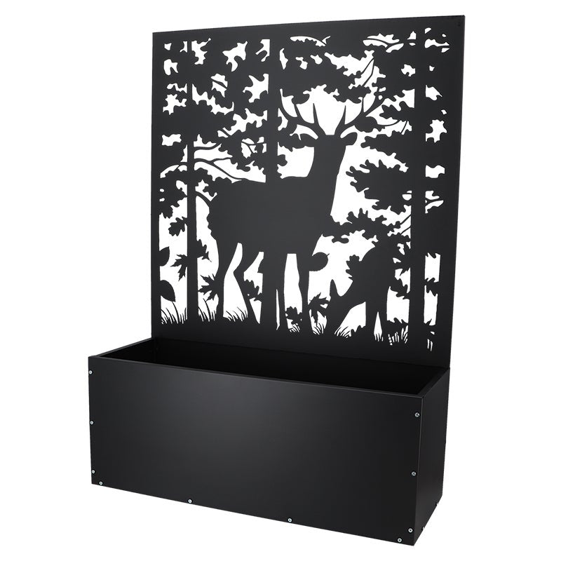 Planter With Trellis With Deers Design 