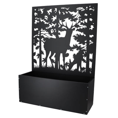 Planter With Trellis With Deers Design 
