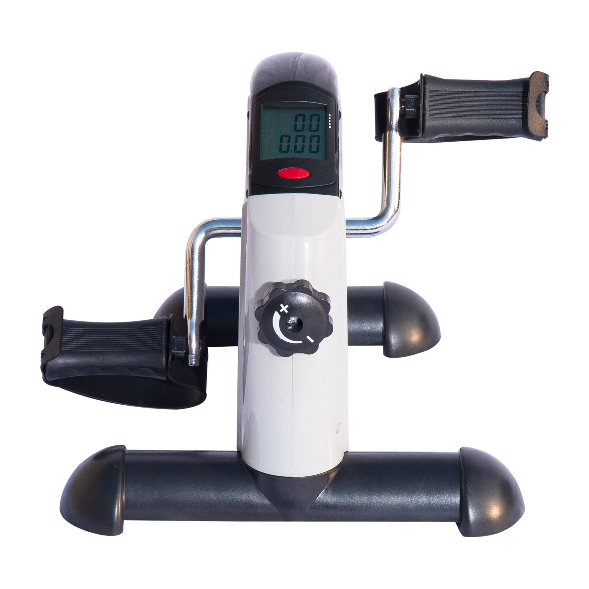 Soozier Portable Mini Exercise Bike Desk Pedal Indoor Cycle Fitness Hand Foot Exercise Machine w/ LCD Display 