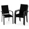 Patio Dining Chairs Set of 2/4/6 Stackable Outdoor Armchairs with Metal Frame-Set of 4